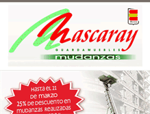 Tablet Screenshot of mudanzasmascaray.com